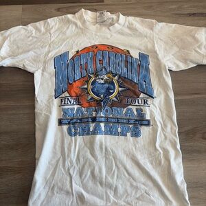 North Carolina Basketball Tar Heels White Graphic T-Shirt